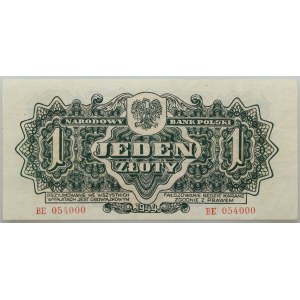 PRL, 1 złoty 1944, obowiązkowym, seria BE