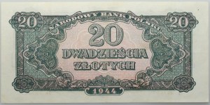 People's Republic of Poland, 20 gold 1944 