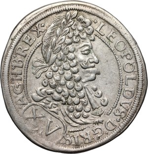 Hungary, Leopold I, 15 Kreuzers 1695 CH