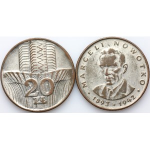 PRL, zestaw monet z 1976 roku, Fałszerstwa z epoki, (2 sztuki)