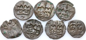 Royal Poland, set of denarii, (7 pieces)