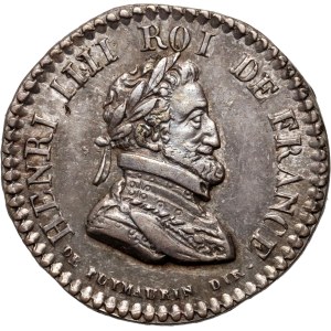 France, Louis XVIII, silver medal ND (1818), Henri IV