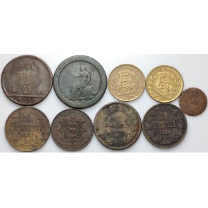 Europe, set of coins from the 18th-20th centuries, (9 pieces)