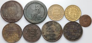 Europe, set of coins from the 18th-20th centuries, (9 pieces)