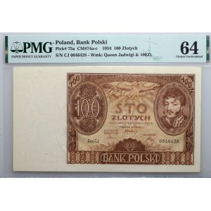 II RP, 100 złotych 9.11.1934, seria C.J.