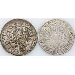 Zygmunt III Waza, zestaw groszy z lat 1609-1612, Kraków, (2 sztuki)