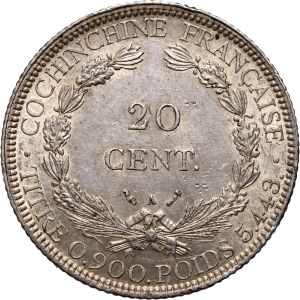Indochine, 20 cent 1884 A, Paris