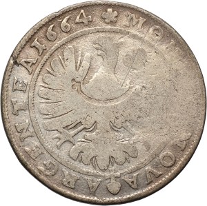 Silesia, Duchy of Brzesko-Legnicko-Wołowskie, Chrystian Wołowski, 15 krajcars 1664, Brzeg