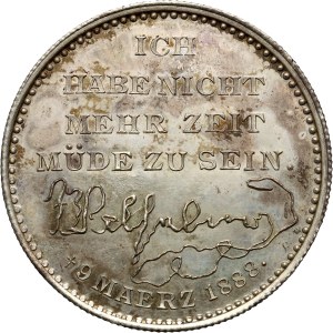 Germany, Prussia, Wilhelm I, medal from 1888, Death of Wilhelm I