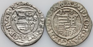 Hungary, set of Denar from 1578-1617, (2 pieces)