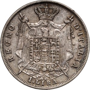 Italy, Napoleon I, 1 lire 1812 V, Venice