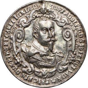 Sweden, silver medal, remake from XIX centry, Death of Gustav Adolph