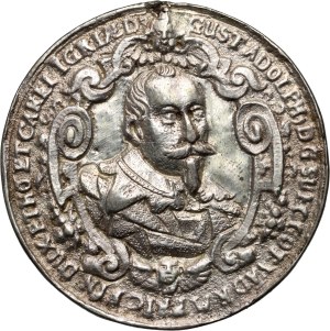 Sweden, silver medal, remake from XIX centry, Death of Gustav Adolph