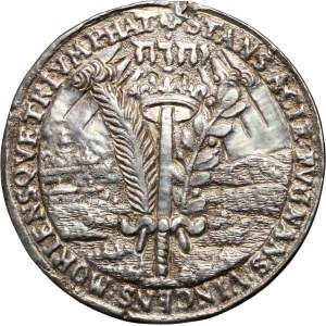 Sweden, silver medal, remake from XIX centry, Death of Gustav Adolph