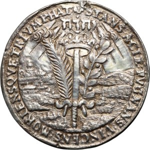 Sweden, silver medal, remake from XIX centry, Death of Gustav Adolph