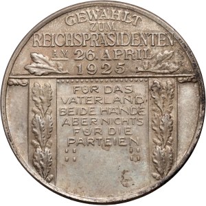 Germany, medal from 1925, President Paul von hindenburg