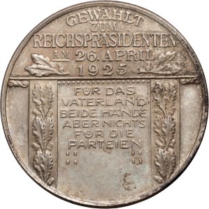 Germany, medal from 1925, President Paul von hindenburg