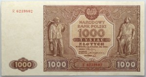 PRL, 1000 zloty 15.01.1946, series R