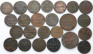 Poland, 19th century, coin set, (24 pieces)