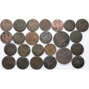 Polska, XIX wiek, zestaw monet, (24 sztuki)