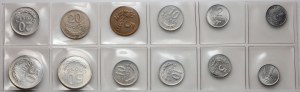 People's Republic of Poland, 1949-1963 coin set, (12 pieces)