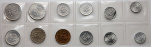 People's Republic of Poland, 1949-1963 coin set, (12 pieces)