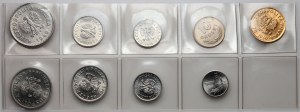 People's Republic of Poland, 1949-1958 coin set, (9 pieces)