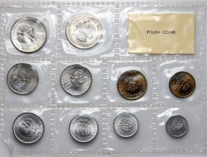 PRL, Polish circulation coins issued in 1975, (10 pieces)
