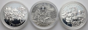 III RP, zestaw monet 20 złotych z lat 2001-2004, (3 sztuki)