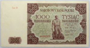 PRL, 1000 zloty 15.07.1947, series B