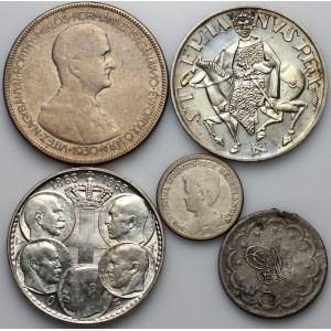 World, coin set, (5 pieces)