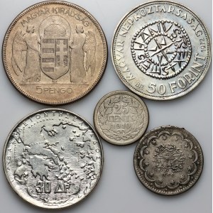 World, coin set, (5 pieces)