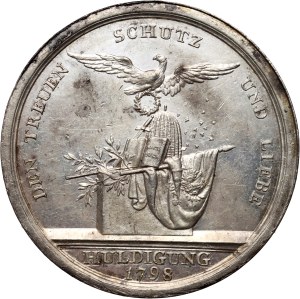 Germany, Prussia, Frederick Wilhelm III, medal from 1798, Tribute of the Vassals in Berlin