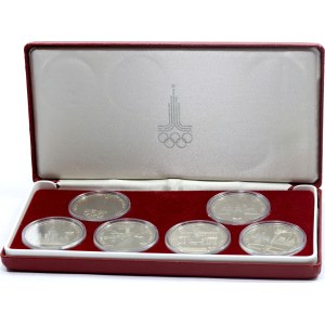 Russia, USRR, set of coins 1977-1980, (6 pieces), Olympics Moscow 1980