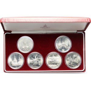 Russia, USRR, set of coins 1977-1980, (6 pieces), Olympics Moscow 1980