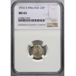 Finland, Nicolas II, 25 pennia 1916 S, Helsinki