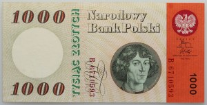 People's Republic of Poland, 1000 zloty 29.10.1965, series B