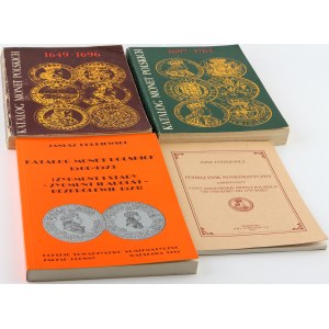 Literatura numizmatyczna, zestaw 4 książek