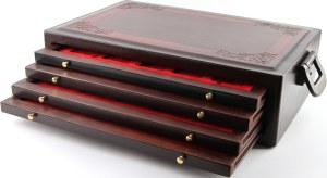 Coin box with four drawers
