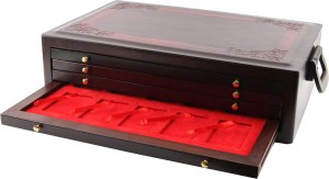 Coin box with four drawers