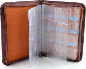 Leuchtturm, leather coin clasper