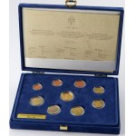 Vatican, 2012 Set of 8 Coins and Gold Medal, 1/10 Oz Au999