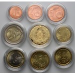 Vatican, 2012 Set of 8 Coins and Gold Medal, 1/10 Oz Au999