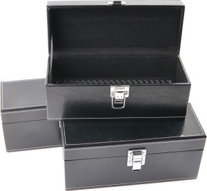 Set of 3 coin slab boxes