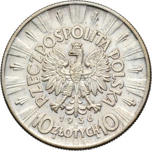 II RP, 10 zloty 1936, Warsaw, Józef Piłsudski