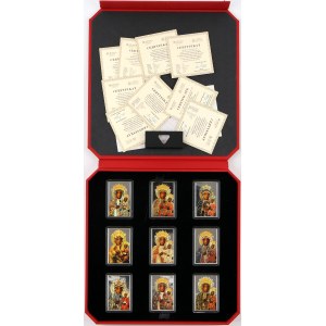 Niue, Elizabeth II, 2016 1 Dollar Silver Coin Set, Our Lady of Częstochowa, (9 pieces)