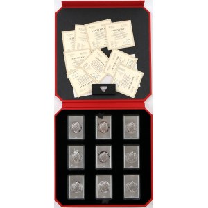 Niue, Elizabeth II, 2016 1 Dollar Silver Coin Set, Our Lady of Częstochowa, (9 pieces)