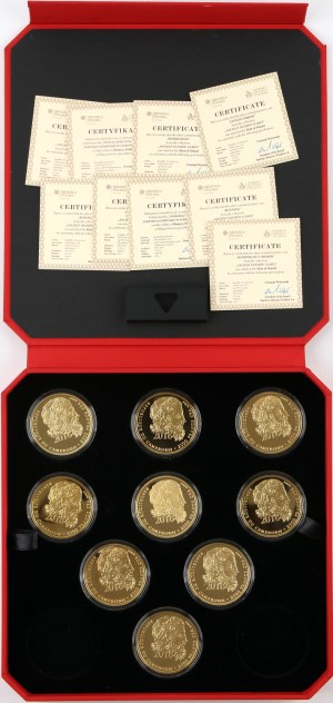 Cameroon, 2500 CFA Francs Silver Coin Set 2016, Ancient Olympic Games, (9 pieces)