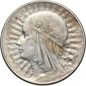 II RP, 10 złotych 1933, Warszawa, Głowa Kobiety