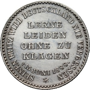 Germany, Prussia, medal from 1888, Death of Frederick III